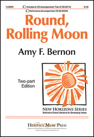 Round, Rolling Moon Two-Part choral sheet music cover Thumbnail